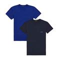 Emporio Armani 2 Pack Crew Neck Loungewear Tops Small Marine/genzianella