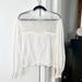 Free People Tops | Free People White Summer Boho Blouse, Long Sleeve | Color: White | Size: M