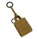 Liebeskind Berlin Paper Bag Keyring, dark dijon , onesize (HxBxT 7.0 cm x 5.5 cm x 3.0cm), Dark Dijon - 1588