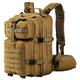 RUPUMPACK Military Tactical Backpack Hydration Backpacks Army MOLLE Bag 3 Day Rucksack Outdoor Hiking School Daypack 33L (Tan)