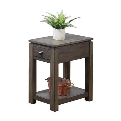 Sunset Trading Shades of Gray Narrow End Table wit...