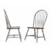 Sunset Trading Country Grove Windsor Dining Chair In Distressed Gray and Brown Wood ( Set of 2 ) - Sunset Trading DLU-CG-C30-GO-2