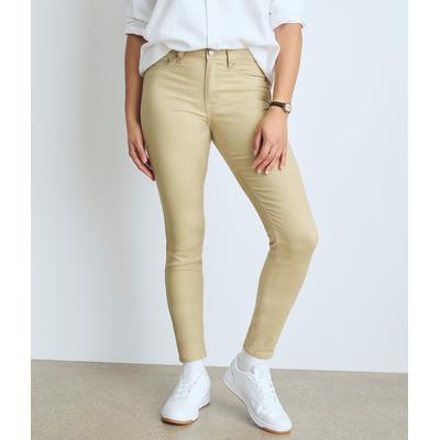 Aeropostale Womens' Seriously Stretchy High-Rise Uniform Jeggings - Tan - Size 00 L - Polyester