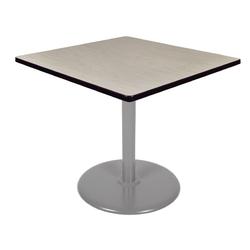 "Via 42"" Square Platter Base Table in Maple/Grey - Regency TVP4242PLGY"