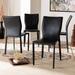 Baxton Studio Heidi Modern Black Faux Leather 4-PC Dining Chair Set - Wholesale Interiors 19A17-Black-DC