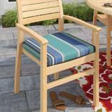 Sol 72 Outdoor™ Sunbrella Seat Cushion 18" W x 18" D in Green/Gray/Blue | 2.5 H x 18 W in | Wayfair 142F900F501C4653BC776BE9F78E8669