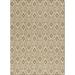 Brown/White 25 x 0.44 in Area Rug - Dakota Fields Glastonbury Geometric Sepia Area Rug Nylon | 25 W x 0.44 D in | Wayfair