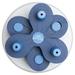 Flower Tower Dog Activity Strategy Game, 3 LBS, Blue / White