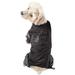 Black Quantum-Ice Full-Bodied Adjustable and 3M Reflective Dog Jacket, X-Small