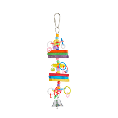 You & Me Block 'n Beads Noisemaking Bird Toy, Small