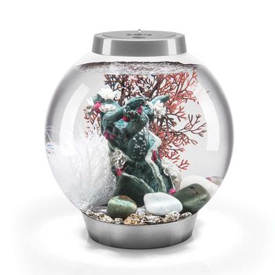biOrb CLASSIC 15 Silver Flower Blossom Aquarium Set with Standard Light, 4 Gallon