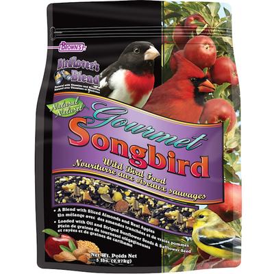 Brown's Bird Lover's Blend Gourmet Songbird Dry Food, 5 lbs.