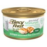 Grain Free Gourmet Naturals White Meat Chicken Recipe Pate Wet Kitten Food, 3 oz., Case of 12, 12 X 3 OZ