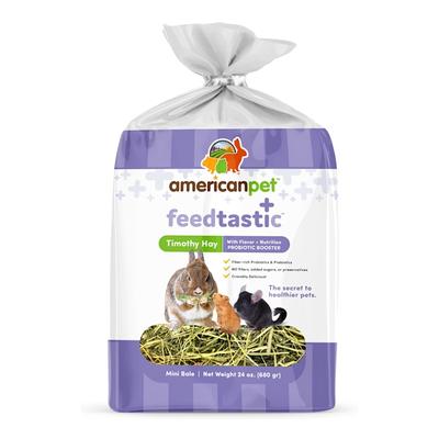 American Pet Feedtastic Timothy Hay with Prebiotic Booster Dry Food, 24 oz.