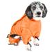 Orange Thunder-Crackle Full-Body Waded-Plush Adjustable and 3M Reflective Dog Jacket, Medium