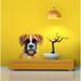 Indigo Safari Polygonal Dog Boxer Wall Decal Vinyl, Glass in Brown | 33 H x 33 W in | Wayfair GD-63(33x33)