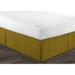 Colcha Linens Plush Beds Skirt, Polyester in Yellow | 60 W x 80 D in | Wayfair CPP-PL-CU-BE-QN