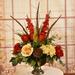 Floral Home Decor Silk Flower Floral Arrangement Faux Silk in Orange | 28 H x 22 W x 14 D in | Wayfair AR425