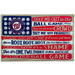 Washington Nationals 15" x 23.5" Flag Ball Game Stretched Canvas Wall Art