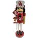 Crimson/White Oklahoma Sooners 12'' Rivalry Nutcracker