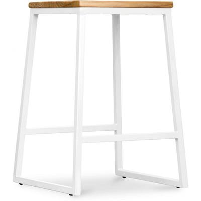 Privatefloor - Barhocker im Industriedesign - Holz & Metall - 60cm - Big Boy Image