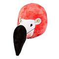 Boland 52546 - Gesichtsmaske Flamingo, Plüsch, Maske, Tier, Mottoparty, Karneval
