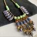 J. Crew Jewelry | J.Crew Gold Blue Green Spikes Statement Necklace | Color: Blue/Green | Size: Os