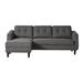 Gray Sectional - AllModern Ramirez 88.5" Wide Sleeper Sofa & Chaise Polyester | 33.5 H x 88.5 W x 54 D in | Wayfair