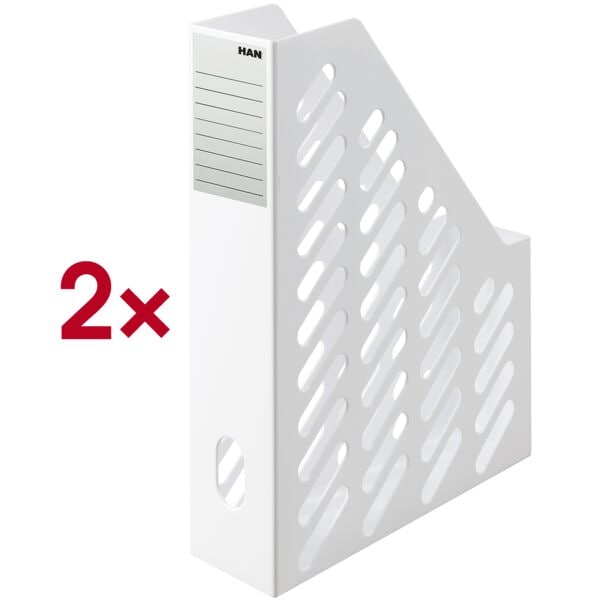 HAN Stehsammler »KLASSIK« DIN A4/C4 (Doppelpack) weiß, 7.6x32x24.8 cm Image