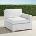 Palermo Right-facing Chair with Cushions in White Finish - Solid, Special Order, Dune - Frontgate