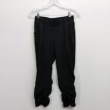 Athleta Pants & Jumpsuits | Athleta Womens 2 Black Ruched Gathered Leg Capri | Color: Black | Size: 2