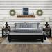 George Oliver Dedrie Solid Wood Platform Bed Wood in Black | 13.5 H x 55.75 W x 76.5 D in | Wayfair 317ED04A17BF4F6E9FAEB4A11063943B