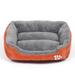 Tucker Murphy Pet™ Goncalves Bolster Dog Bed Polyester/Fleece in Orange/Gray | 3 H x 17.7 W x 13.8 D in | Wayfair 8682C3598DDA462E894E5C00ADFF7BFE