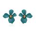 Anthropologie Jewelry | New Anthropologie Flower Garden Party Green E | Color: Green | Size: Size: 2.7cm W X 3.1cm Length