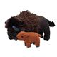 Wild Republic Mom and Baby Bison, Großes Kuscheltier, 38 cm, Geschenkidee für Kinder, Kuscheltier mit Baby, Riesen-Stofftier aus recycelten Wasserflaschen