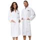 AW BRIDAL 100% Cotton Terry Towelling Shawl Collar Bathrobe Dressing Gown Bath Robe Housecoat Nightwear Lounge 2Pcs, Mr./Mrs Monogram