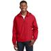 Sport-Tek JST73 Hooded Raglan Jacket in True Red size 5XL | Polyester