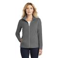 Port Authority L223 Women's Microfleece Jacket in Pearl Grey size 2XL | Polyester