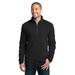 Port Authority F224 Microfleece 1/2-Zip Pullover T-Shirt in Black size XS