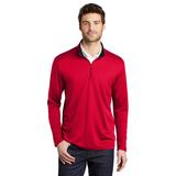 Port Authority K584 Silk Touch Performance 1/4-Zip in Red/Black size XL | Polyester