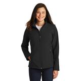 Port Authority L317 Women's Core Soft Shell Jacket in Black size Medium | Polyester/Spandex Blend