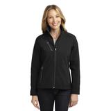 Port Authority L324 Women's Welded Soft Shell Jacket in Black size XL | Fleece