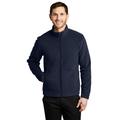 Port Authority F211 Ultra Warm Brushed Fleece Jacket in Insignia Blue/River Blue Navy size Large