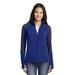 Port Authority L230 Women's Colorblock Microfleece Jacket in Patriot Blue/Battleship Grey size Medium | Polyester