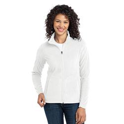 Port Authority L223 Women's Microfleece Jacket in White size Medium | Polyester