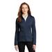 Port Authority L249 Women's Diamond Heather Fleece Full-Zip Jacket in Dress Blue Navy size 4XL