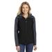 Port Authority L335 Women's Hooded Core Soft Shell Jacket in Black/Battleship Grey size Large | Fleece
