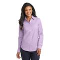 Port Authority L658 Women's SuperPro Oxford Shirt in Soft Purple size 2XL | Cotton/Polyester Blend