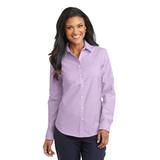 Port Authority L658 Women's SuperPro Oxford Shirt in Soft Purple size 2XL | Cotton/Polyester Blend