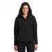 Port Authority L705 Women's Textured Soft Shell Jacket in Black size XL | Polyester/Spandex Blend